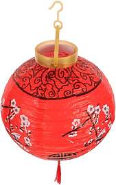 Milisten 32cm Papierlaterne Rot mit