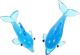 Milisten Glasdelphin 2Er Set Kleine Glas
