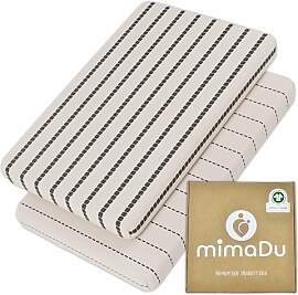 mimaDu - 2er Set Spannbettlaken GOTS aus