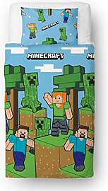 Minecraft Offizielles Einzel-Bettdecken-Set,