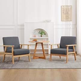 Mingone 2er Set Sessel Gepolsterter Cocktailsessel 