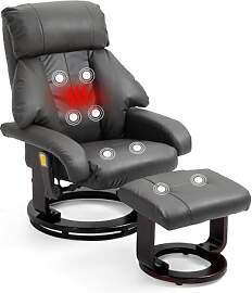 Mingone Fernsehsessel mit Hocker Massagesessel