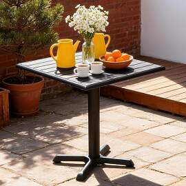 Mingone Gartentisch Wetterfest, 60x60x75cm