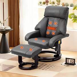 Mingone Massagesessel 360° Drehbar Verstellbarer