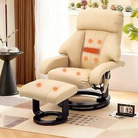 Mingone Massagesessel Drehbar 360° TV Sessel mit