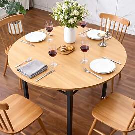 Mingone Runder Esstisch für 4-6 Personen Esstisch 