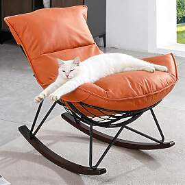 Mingone Schaukelsessel Modern Schwingsessel Bequem 