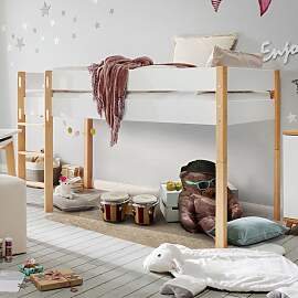 Mini-Hochbett Kids Nordic Buche teilmassiv mit