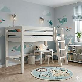 Mini-Hochbett Kids Paradise Kiefer Massivholz mit