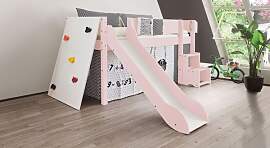 Mini-Hochbett Kids Town Color Buche teilmassiv mit 