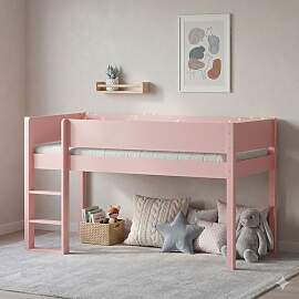 Mini-Hochbett Kids Town Color Buche teilmassiv mit 