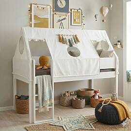 Mini-Hochbett Kids Town Tipi Buche teilmassiv mit
