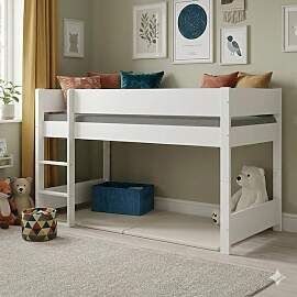 Mini-Hochbett Tacora Buche teilmassiv mit