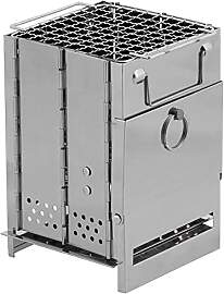 Mini Raketenofen Campingofen mit Rost - faltbar -