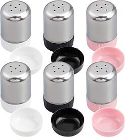 Mini Salzstreuer 6er Set, Salzstreuer Edelstahl
