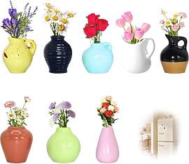 Mini Vase Magnet 8 Stück Mini Keramik Vase