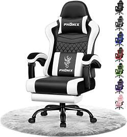 minnouat Gaming Stuhl, ergonomischer Gaming Sessel 