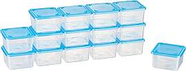 MiraHome Gefrierdosen Set 15x0,125L Rechteckig