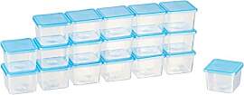MiraHome Gefrierdosen Set 18x0,08L Durchsichtig