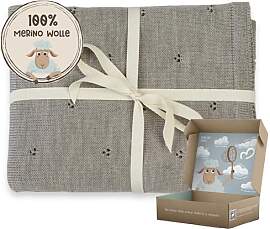 MIRARI Kids Babydecke 100% Merino Wolle I Baby