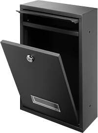 Miratic Briefkasten Edelstahl mit Namensschild