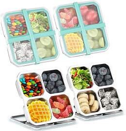 Misichao Snackbox mit 4 Fächern - 4 Stück