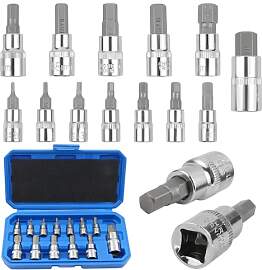MISIQIMA 13pcs Inbus Nuss Satz, 2 mm-14 mm, Hex
