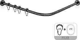 Misounda Duschvorhangstange L Form Ohne Bohren