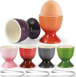 Mispudin 6er Set Eierbecher Porzellan, Eierbecher