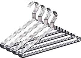 MISSLO 20 Stück Kleiderbügel aus Metall 0,4 cm