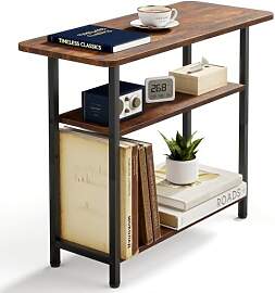 MISSLO Beistelltisch Couch, Schmaler Sofatisch,