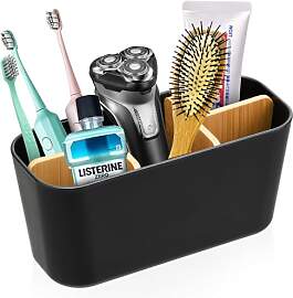 MITUMORMOR Bambus Trennwände Toothbrush Holder,