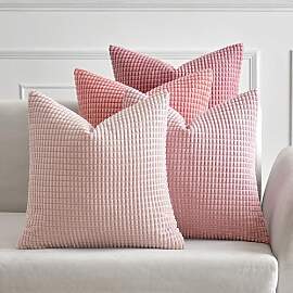 MIULEE 4er Set Kissenbezug Kissen Dekorative