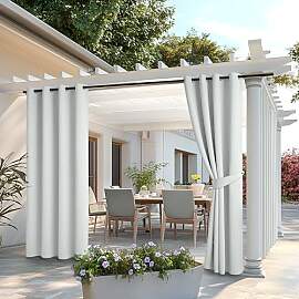 MIULEE Outdoor Vorhang 2 Stücke Outdoorvorhänge