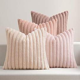 MIULEE Plüsch Kissenbezug 45x45 kuschelkissen