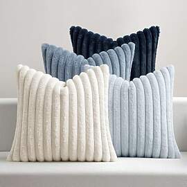 MIULEE Plüsch Kissenbezug 45x45 kuschelkissen