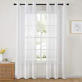 MIULEE Sheer Voile Vorhang mit Ösen Transparente