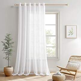 MIULEE Sheer Voile Vorhang mit Ösen Transparente