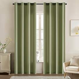 MIULEE Voile Gardinen mit ösen Vorhänge