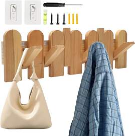 MIUUIPI Garderobenleiste Holz Wand, Moderne und