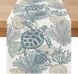 Miuyunya Tischläufer Modern 40x100 Outdoor Sommer 