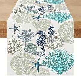 Miuyunya Tischläufer Modern 40x100 Outdoor Sommer 