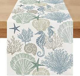Miuyunya Tischläufer Modern 40x140 Outdoor Sommer 