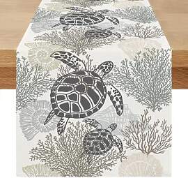 Miuyunya Tischläufer Modern 40x140 Outdoor Sommer 