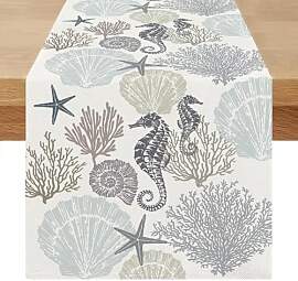Miuyunya Tischläufer Modern 40x140 Outdoor Sommer 
