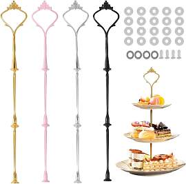 mizikuu 4 Pack Etageren Stangen Set, Etagen