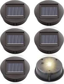 mizikuu 6 Stück Solarleuchten Ersatzteile, 8cm