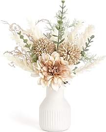 Mkono kleine künstliche Blumen in Keramik Vase
