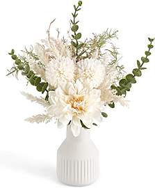 Mkono kleine künstliche Blumen in Keramik Vase