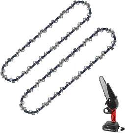 MKSENSE 2er-Pack Sägeketten 6 Zoll, 1/4"